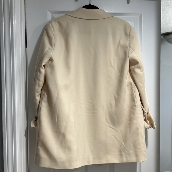 Zara Oversized Cream Blazer Small - Picture 3 of 4